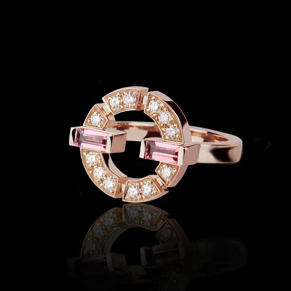 💍 Trendy Design Zircon Unique Hollow Rings for Women, INDN8322